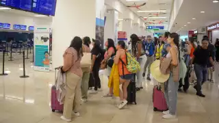 Aeropuerto de Mérida registra lento arranque de operaciones hoy lunes 11 de noviembre 