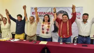 Orlando Muñoz, Uri Carmona y José Agustín Aguilar dentro de la planilla de Solidaridad