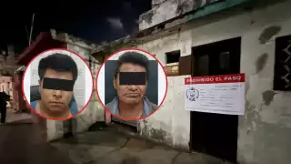 Los detenidos fueron Julio “N” y Antonio “N”, padre de 6 menores también rescatados