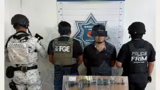 El detenido fue identificado como Ángel “N”, de 33 años, fue puesto a disposición de las autoridades