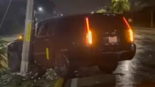 El conductor fue atendido por paramédicos; su estado de salud es estable