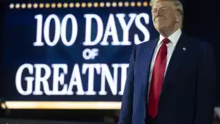 El presidente Donald Trump cumplió 100 días en su segundo mandato como líder de los EE.UU.