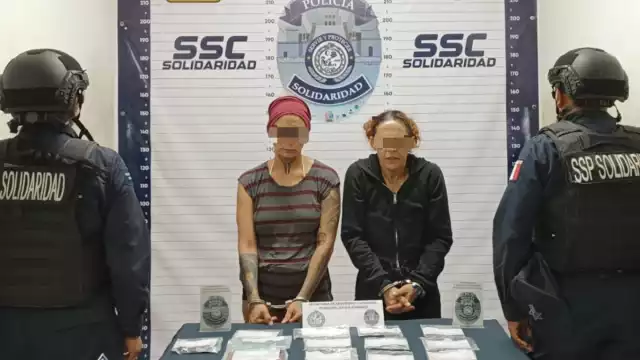 Las dos mujeres quedaron a disposición de la FGE Antinarcomenudeo