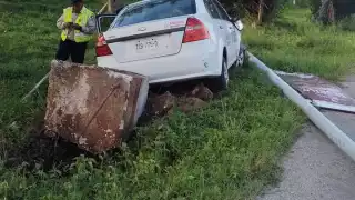 El accidente del vehículo oficial no afectó a ninguna persona ni otros autos.