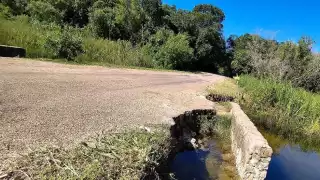 El motociclista sufrió el accidente horas antes de ser encontrado entre la vegetación