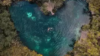 El cenote Corazón del Paraíso está ubicado a 7 kilómetros de Tulum, en la carretera Tulum-Carrillo Puerto