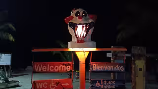 Playa Bonita se transforma en “La Playa del Terror” para celebrar Halloween en Campeche