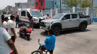 La camioneta no respetó su alto correspondiente