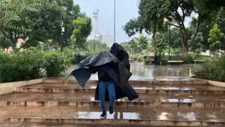 Ayer, una intensa lluvia vespertina bañó a la ciudad y dejó varias zonas anegadas