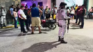 Elementos policiacos y de la Guardia Nacional resguardaron la zona.