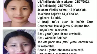 Fernanda Cayetana Canul vista por última vez en la zona Continental de Isla Mujeres en 2022.