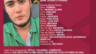 La Comisión Local de Búsqueda de personas desaparecidas y su familia, solicitan apoyo para localizarlo