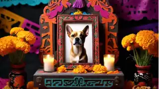 La ofrenda para mascotas se coloca la noche del 27 de octubre, antes de la llegada de las almas de los Santos Inocentes y los Fieles Difuntos