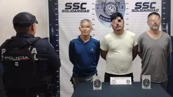 Los tres hombres quedaron a disposición de la FGE Los tres hombres quedaron a disposición de la FGE