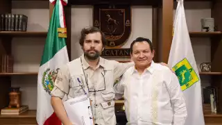 Joaquín Díaz Mena  se reúne con Alejandro Svarch, Director del IMSS-Bienestar 