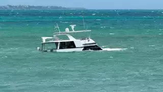 “Surada" hunde yate frente a  costas de Puerto Juárez