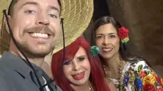 Layda Sansores presume foto con Mr. Beast en Campeche