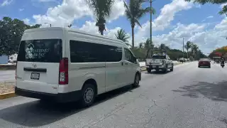 El recorrido dio inició desde la funeraria con dirección al panteón Jardines de Paz