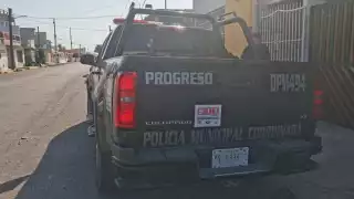 La policía arribó al lugar de los hechos en Progreso