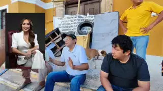 Extrabajadores del Ayuntamiento de Campeche Bloquean el Palacio Municipal