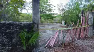 Así lucía el predio donde fue hallado el hombre que perdió la vida