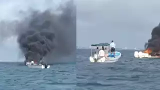 Los tripulantes lograron salir de la embarcación, evitando registrar heridos