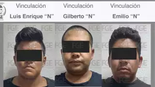 Debido a las evidencias, un Juez de Control vinculó a proceso a los tres integrantes de un grupo delictivo