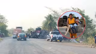 En plena caloriza, rapiñan tráiler cargado con aires acondicionados