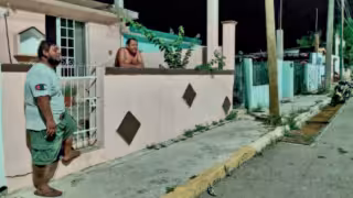 Familias padecen calor durante apagón prolongado en la colonia San Román