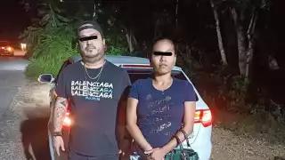 La detención de los ladrones se llevó a cabo en la carretera Chemax-Cobá donde se encontró al cachorro