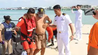 El pescador presentaba fuerte dolor abdominal