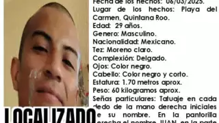 Se desactivó la ficha de búsqueda del joven de 29 años.