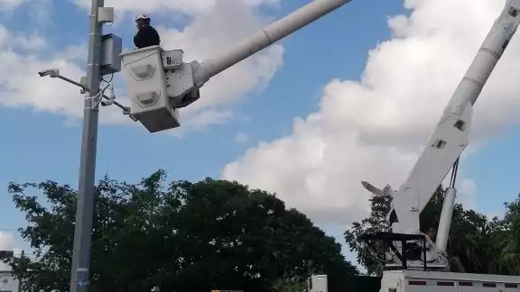 Debido a la inseguridad en la ciudad, algunas cámaras en ciertos puntos se revisaron Debido a la inseguridad en la ciudad, algunas cámaras en ciertos puntos se revisaron