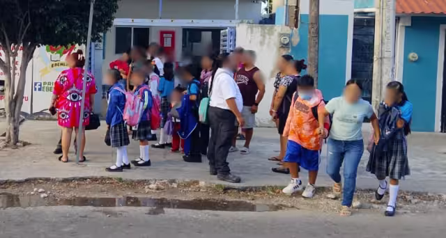 De forma preventiva fue evacuada la primaria al Oriente de Mérida