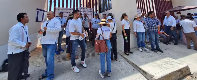 Empleados del Poder Judicial manifestaron su inconformidad con la reforma federal