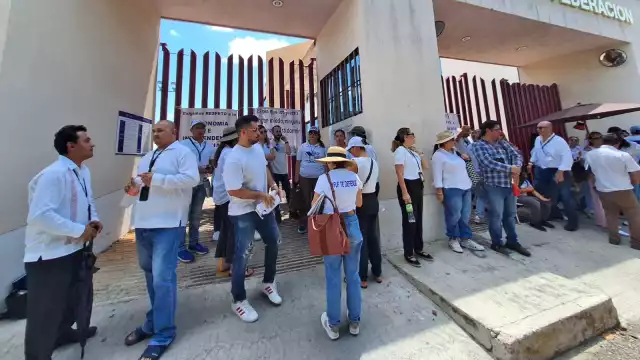 Empleados del Poder Judicial manifestaron su inconformidad con la reforma federal
