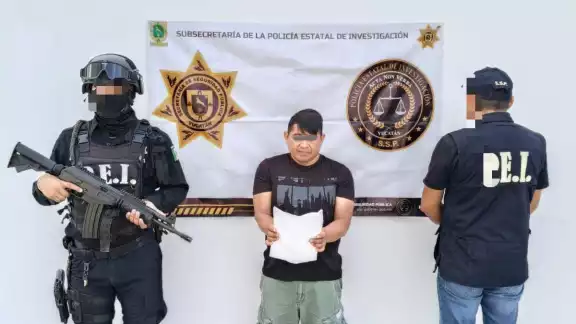 El hombre fue detenido por la SSP Yucatán
