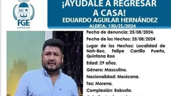 Comando armado priva de la libertad a un hombre en Felipe Carrillo Puerto
