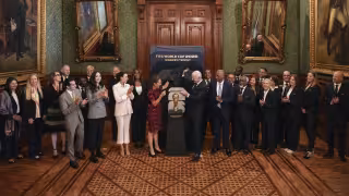 La Copa del Mundo visitó Palacio Nacional