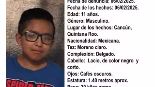 Menor de 11 años reportado como desaparecido en Cancún, es localizado después de más de 12 horas