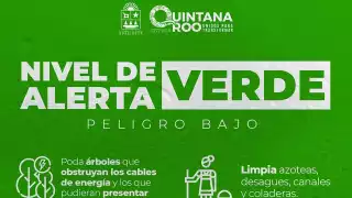 Activan Alerta Verde en Quintana Roo por huracán Milton