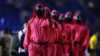 El juego de calamar en el partido de Cruz Azul