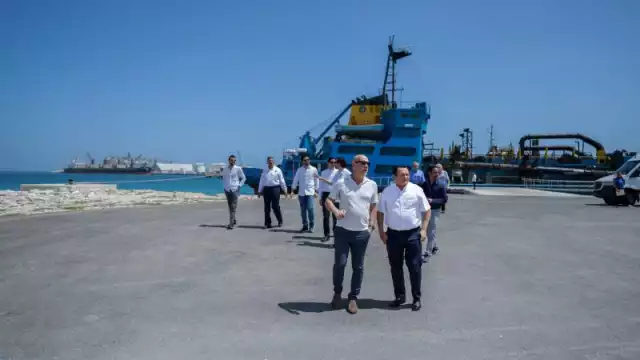 El gobernador Joaquín Díaz Mena acompañó a los altos ejecutivos de Fincantieri Italia