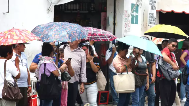 Las lluvias se presentarán en su mayoría este viernes