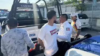 Detienen en Campeche a conductor ebrio, tras chocar y tratar de escapar 