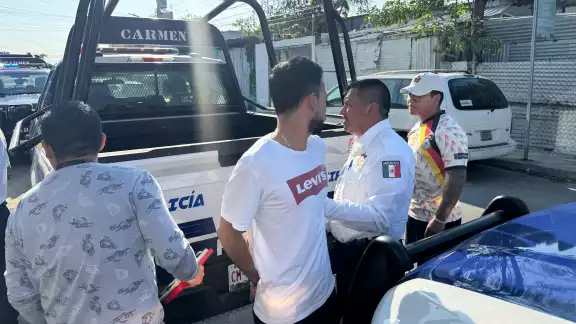 El probable responsable fue detenido por elementos policiacos de Campeche y presentado ante el Ministerio Público.