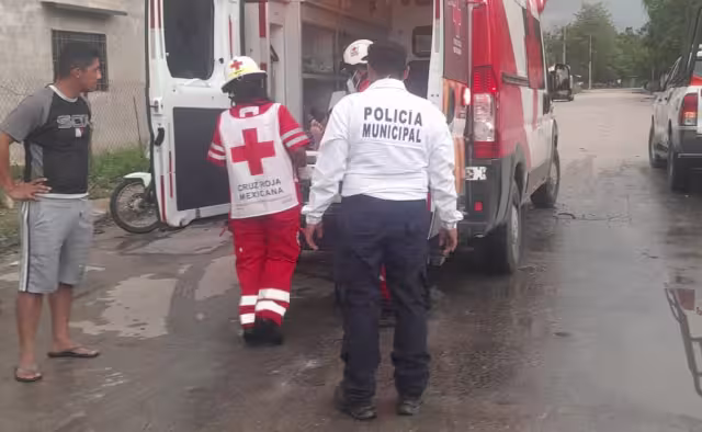 Accidente entre motos en Champotón deja herida