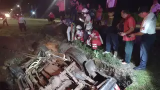 El accidente ocurrió alrededor de la media noche, alertando a las personas de la zona