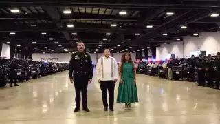 Luis Felipe Saidén recibió nuevas patrullas para la SSP del Gobierno de Yucatán