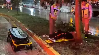 Motociclista lesionado en López Portillo; posible acompañante abandonó el lugar